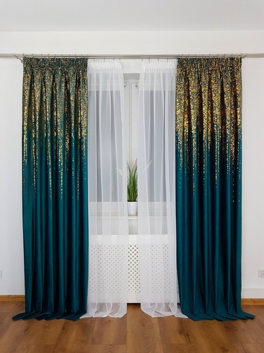 Set teal with - set, velour