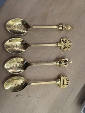 Set Of Four Gold Plated Royal