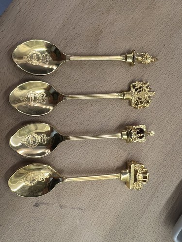 Set four gold plated - set, of