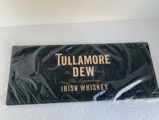 Tullamore Dew Irish Whiskey Black Rubber Bar Runner Drip Mat - 52cm x 21cm - NEW