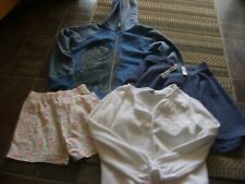 bundle girls clothes 4 items 7/8 years hoody cardigan shorts skirt g/cond