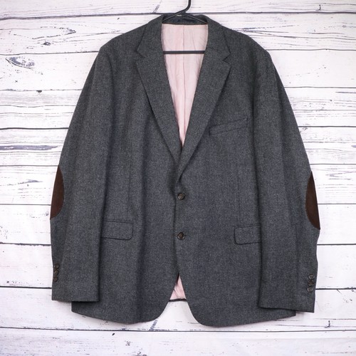 Gant tweed wool blazer jacket - tweed,