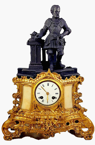 Antique mantel clock king - antique,