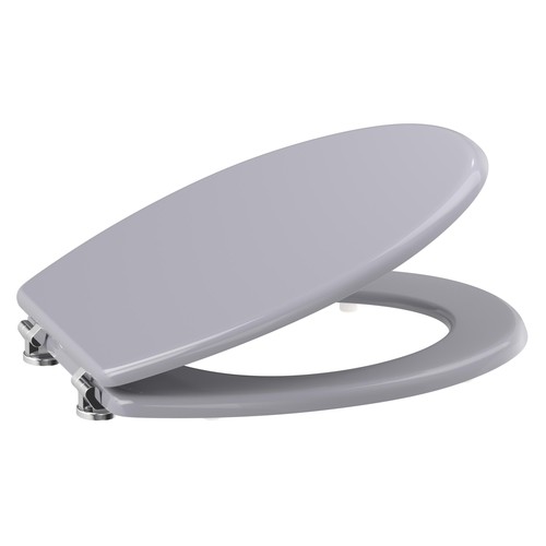 Round wooden toilet - toilet, seat