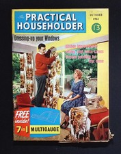 The Practical Householder October 1961 Dressing Windows DIY Multigauge Free Gift
