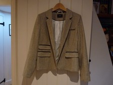 Papaya Tweed Look Ladies Blazer (Size 14)