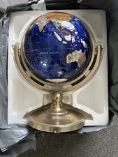 Lapis Gemstone Globe