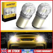 2Pcs AUXITO 1157 White LED Bulb 6000K 3030SMD Beads Tail Light Brake Stop Lamp
