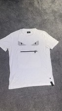 Fendi Men's White T-Shirt Size
