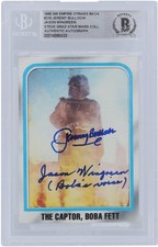 Bulloch & Wingreen Star Wars Signed '80 Topps Empire Strikes 210 BGS Card w/Insc
