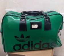 Vintage 1970s Green Adidas Gym / Sports Bag by Peter Black retro trainers 
