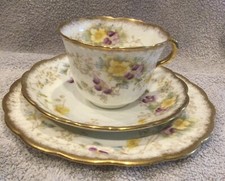 Redfern & Drakeford tea trio bone china tea cup saucer and side plate 