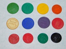 LOT OF 12 BUS TRANSPORT TOKENS