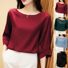 ZANZEA UK Womens Ladies Satin