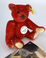 Steiff Auction Highlights 1908 Miniature Mohair Bear 12cm, Red EAN:027369  2002
