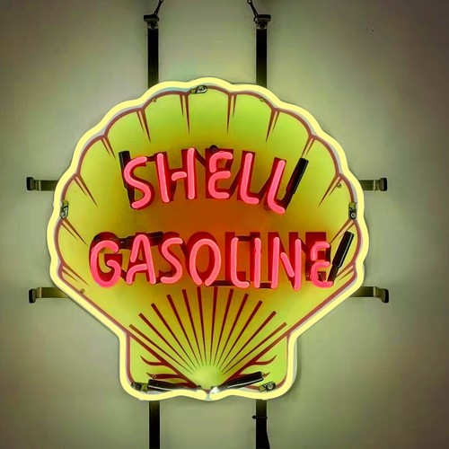 Shell gasoline neon sign - sign, lamp