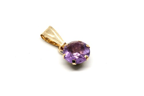 9ct gold amethyst - 9ct,