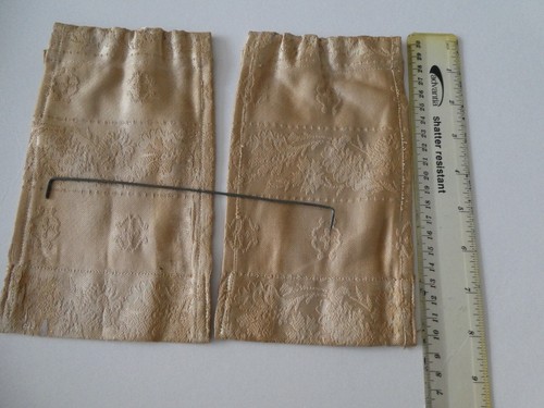 Vintage dolls house curtains - house,