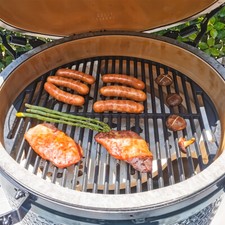 2 Sizes Cast Iron Oval Grill Grates Hiking Picnics Tailgating Party Cooking Tool