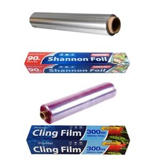 Food Wrap Dispenser Catering Kitchen Large Heavy Duty Roll Aluminium Cling Film