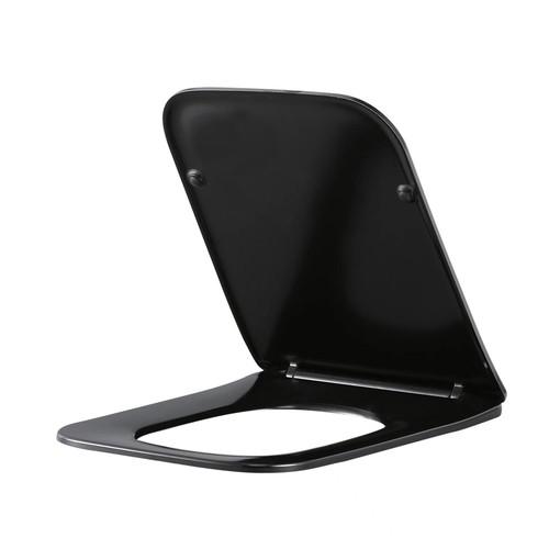 Matt black square - matt, close