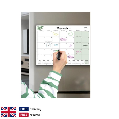 Magnetic monthly fridge - magnetic,