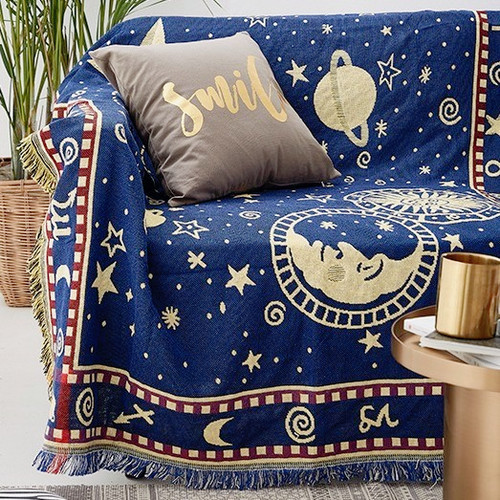Starry night cotton throw - starry,