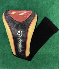 TaylorMade R7 Driver Golf Head Cover Yellow Black Red Fair Condition Fast Ship