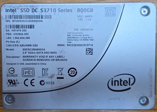 Intel s3710 800gb sata - dc,