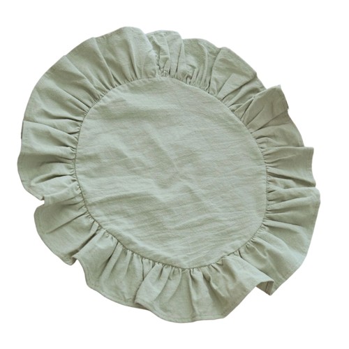 Ruffled placemat round designs - ruffled,
