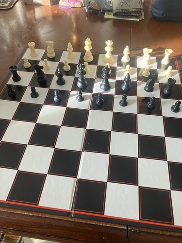 Vintage chess set - vintage,