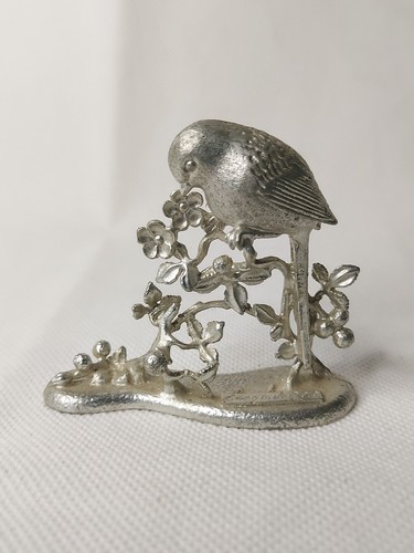 Vintage long tailed tit - long, metal