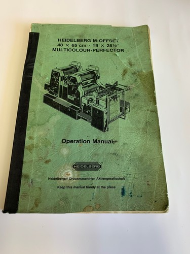 Original heidelberg offset - original, m-offset