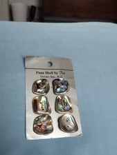 Set of six  shell/mother of