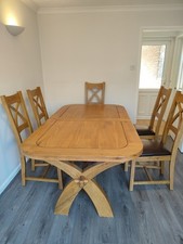 Solid Oak Extending Dining