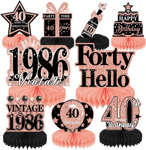 40th birthday table - birthday,