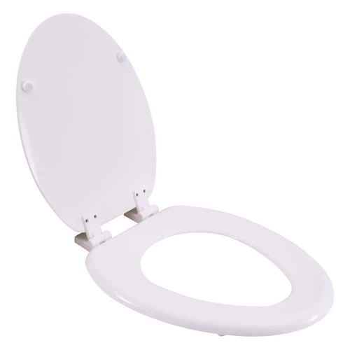Elongated wood toilet seat - elongated,