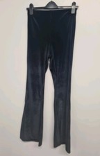 Ladies New Look Velvet Flare Trousers Size UK 10