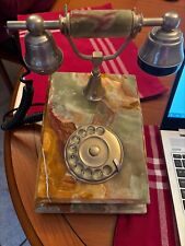 Vintage Onyx Phone - 1960's - Made in Italy, Gold 18k 
