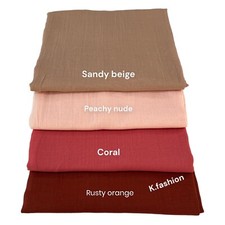 Luxury Super Soft COTTON SILK Maxi Hijab Scarves Headscarf Shawl Wrap 70 COLOURS