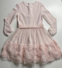 Bridesmaid Floral Dress Flower Girl Wedding Party Nude Pink 5-6 Years BNWOT