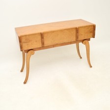 Art Deco Burr Walnut Console