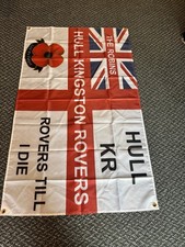 HKR rugby Flag Rugby Union 5ft X 3ft Brand New Hull Kingston Rovers Flag NEW