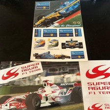 F1 sticker set SUPER AGURI &
