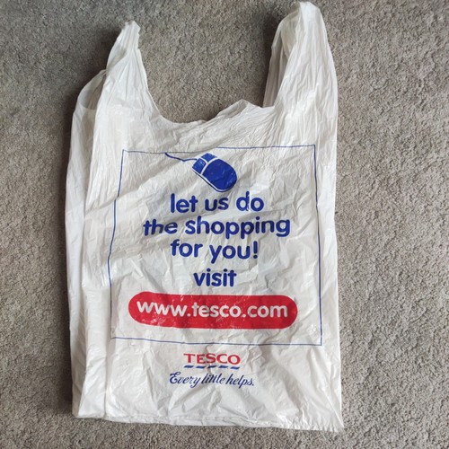 Tesco plastic carrier bag - plastic,