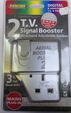 2 Way Digital & HD Aerial TV Signal Gain Booster Distribution Amplifier Wideband