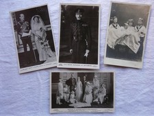 4 Vintage British Royalty Postcards - Pre WW2 J Beagles Cards  (Lb)
