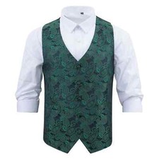 Mens Waistcoat Woven Paisley