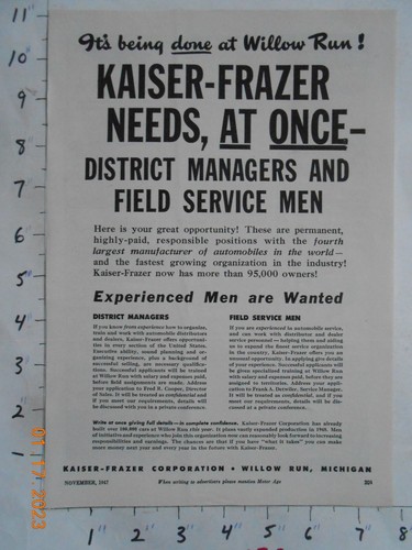 1947 kaiser frazer - 1947, corp