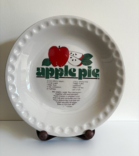 Vintage ceramic apple - apple, pie